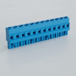 7.62mm Dik Dişi Soket Klemens - 12 Pim