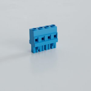 7.62mm Dik Dişi Soket Klemens - 4 Pim