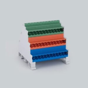 5.08mm Ray Tipi 3 Katlı 3 Renkli Soket Klemens - 3x12 Pim
