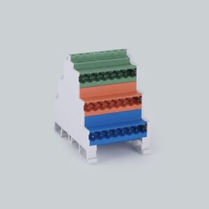 5.08mm Ray Tipi 3 Katlı 3 Renkli Soket Klemens - 3x8 Pim