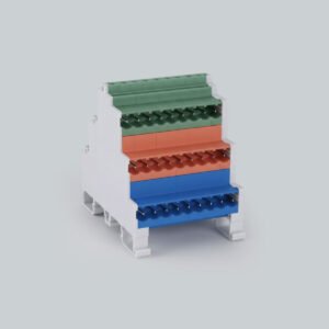 5.08mm Ray Tipi 3 Katlı 3 Renkli Soket Klemens - 3x9 Pim