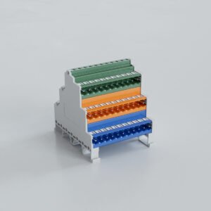 5.08mm Ray Tipi 3 Katlı 3 Renkli Soket Klemens - 3x11 Pim