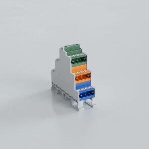 5.08mm Ray Tipi 3 Katlı 3 Renkli Soket Klemens - 3x4 Pim