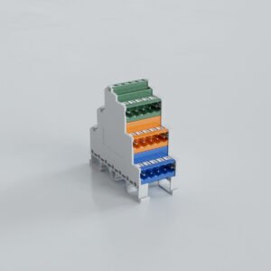 5.08mm Ray Tipi 3 Katlı 3 Renkli Soket Klemens - 3x5 Pim