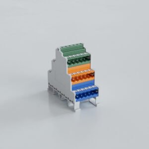 5.08mm Ray Tipi 3 Katlı 3 Renkli Soket Klemens - 3x6 Pim