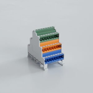 5.08mm Ray Tipi 3 Katlı 3 Renkli Soket Klemens - 3x8 Pim