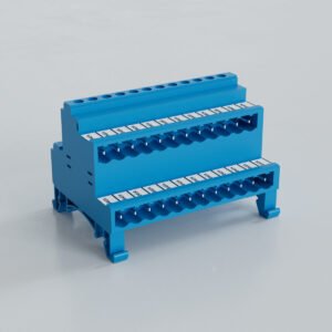 5.08mm Ray Tipi Katlı Soket Klemens - 2x12 Pim