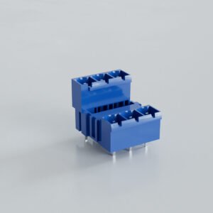 7.62mm Katlı Soketli Erkek Klemens 180° - 2x3 Pim